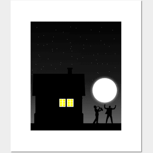 CELEBRATION IN MOONLIGHT Posters and Art